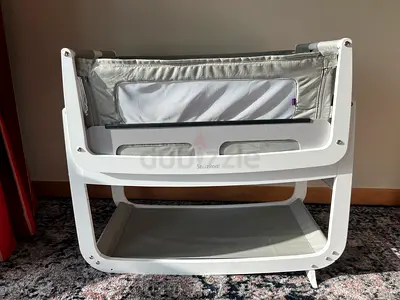 SnuzPod 4 bedside cot with breathable mattress