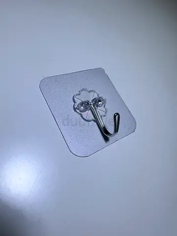 10-Pack Heavy-Duty Transparent Self-Adhesive Wall Hooks