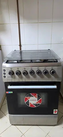 Used freestanding Olsenmark cooking range with oven - stainless steel