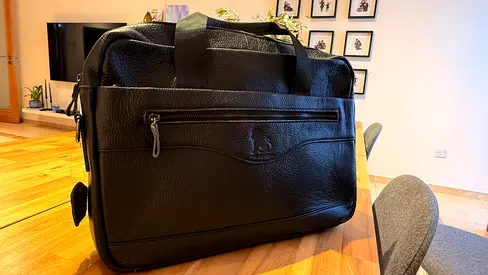 Real Leather Briefcase / Laptop Bag - new