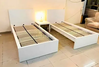 Malam single  bed 90/200cm bed and Ikea mattress is available in excellent condition,