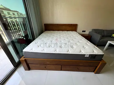 King Size bed frame with nightstand