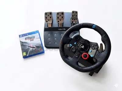 Logitch G29 Steering Wheel + Need For Speed Rivals For Sale! Bundle Only for 699 AED!