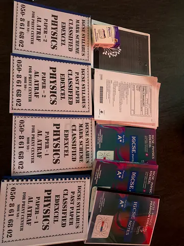 Collection of IGCSE Edexcel Physics Past Papers and Notes