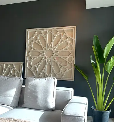 West Elm Wooden Artwork