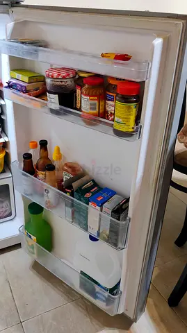 Double-door Hitachi refrigerator — working, good condition
