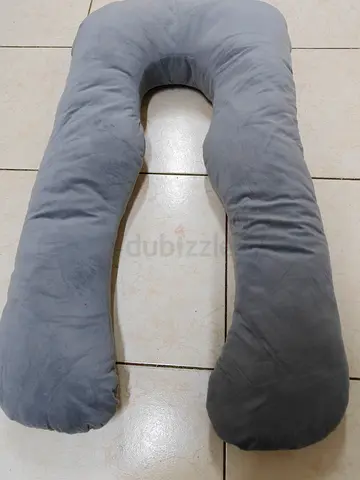 Grey U-shaped Pregnancy / Body Pillow - Used