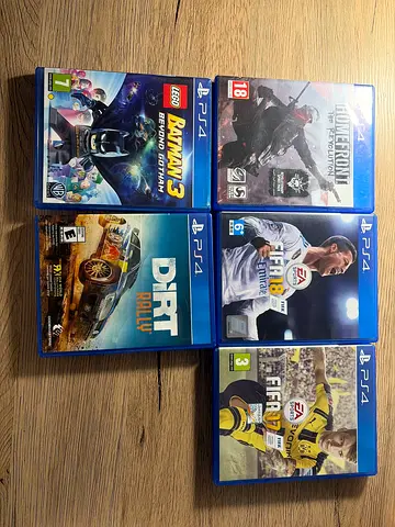 PS4 games- 50 each, negotiable.