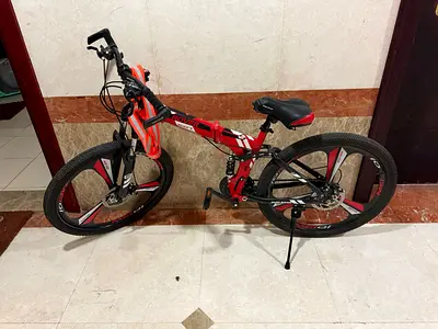 Red Cruiser Bike - Comfortable Saddle, Good Condition