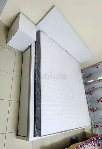 Ikea King size bed with mattress available in perfect condition