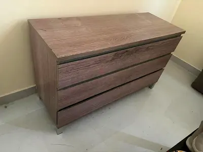 Modern Wooden 3-Drawer Chest
