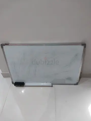 Magnetic white board with duster