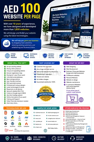AED 100 Website per page