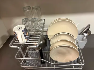 Two-Tier Aluminium Dish Rack