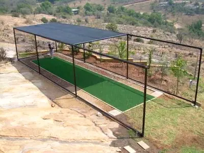 Outdoor Covered Cricket Practice