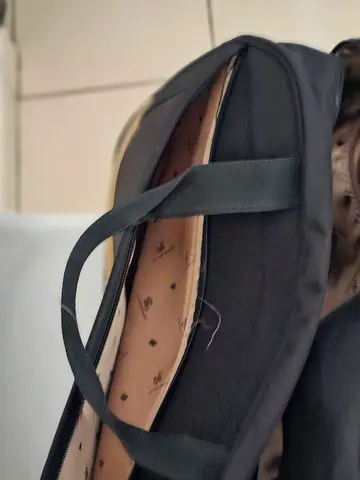 Black nylon bag with internal laptop sleeve - good condition