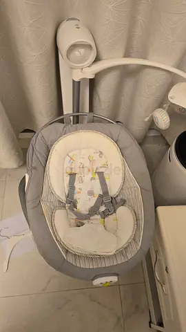 Graco-style baby swing/rocker in grey - gently used