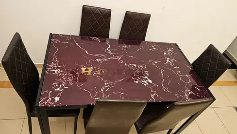 Maple Leaf 6 Seat dinning table