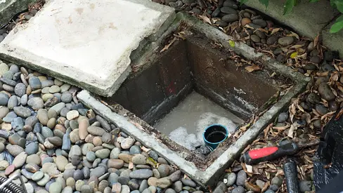 Plumber drainage block open