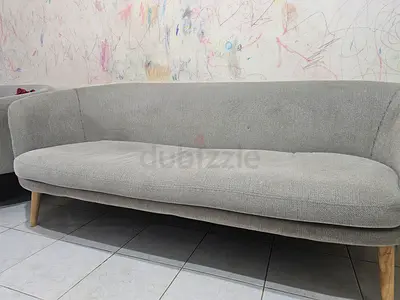 Geepas washing Machine, fridge, dining table,3+2 -seater fabric sofa with wooden legs,shoe stand.