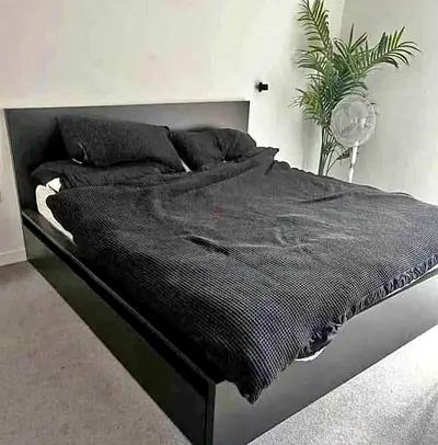 Malam queen size bed 160/200cm bed with 2 storage drawers underneath and Ikea mattress is available