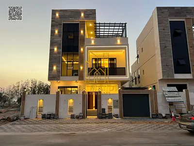 فيلا مودرن فاخرة | 6 غرف نوم | طابقان وروف | شامل التسجيل والمياه والكهرباء والمكيفات