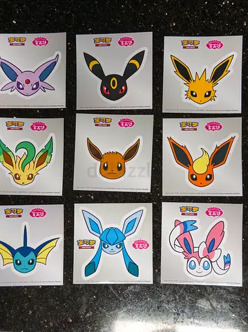 All 9 Eevees stickers