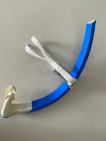 Used Adult Snorkel Tube with Mouthpiece - Blue