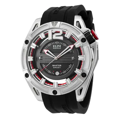 Elini Barokas 20016-01 Mens Master Ghost Silver-Tone Quartz Watch.