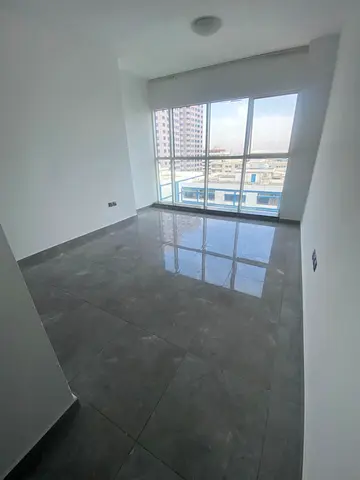 For annual rent, Mojaz 2, Gamal Abdel Nasser Street, two rooms with an excellent view, located close to all services, Dubai exit.