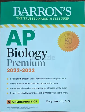 AP Biology Premium (Test Prep Books) - Excellent Condition