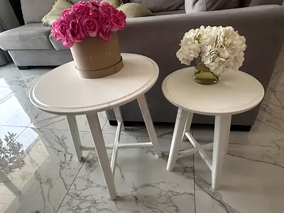 IKEA KRAGSTA Nesting Side Tables (Set of 2) – White