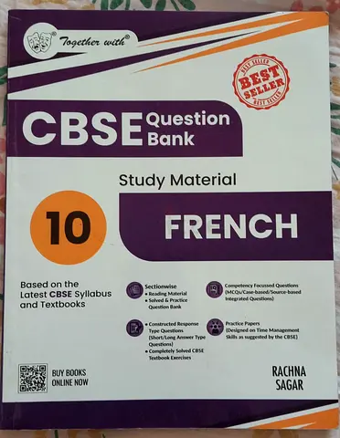 Grade 10 th cbse french  book