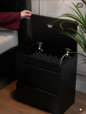 Hidden safe nightstand