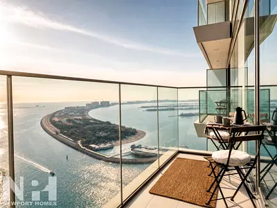 Furnished | Sea & Palm Views | 2BR Beach Vista