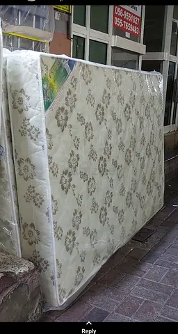 Used Double/Queen Mattress - Good Condition, Floral Pattern