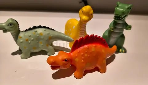 Rubber dinosaurs