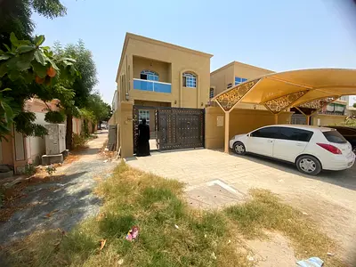 Villa for rent in Al Muwaihat 2, Ajman. 5 bedrooms, majlis, living room, spacious kitchen with maid's room.