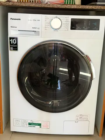 Panasonic Front Load Washing Machine - 9kg, White, Excellent Condition