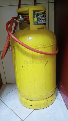 Used Yellow Gas Cylinder with Hose (Domestic)