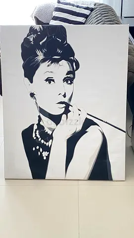 Real painting - Audray Hepburn @breakfast at Tiffany’s”