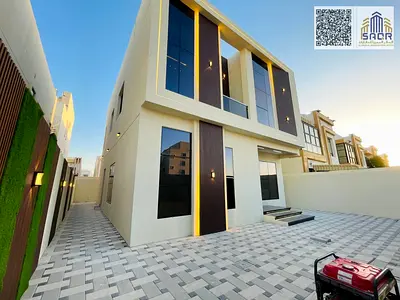فيلا تصميم مودران خلف الخدمات مباشر / تملك حر مدي الحياه / بالقرب من شارع الشيخ محمد بن زايد