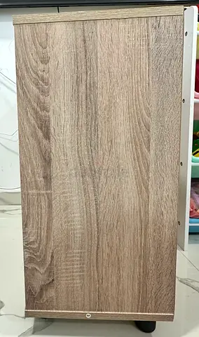 Compact Wooden Storage Cabinet - shoe Oak Finish