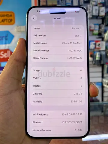 iPhone 15 Pro Max 256GB – Good Condition, UAE