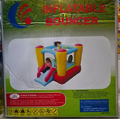 Inflatable Bouncer with Slide - Kids Jumping Castle ( in Box)