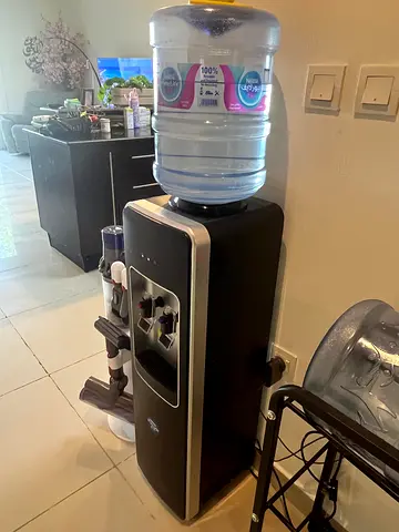 Standing Water Dispenser Cooler - Black, Good Working Condition