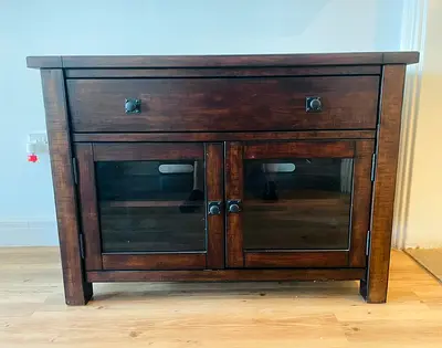 BENCHWRIGHT media TV console - Williams Sonoma