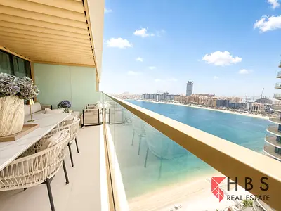 PALM AND MARINA VIEW | FULLY FURNISHED | CORNER UNIT