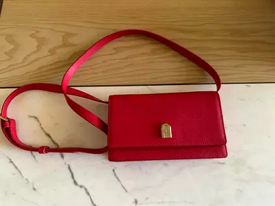 Furla Red leather mini 1927 crossbody bag