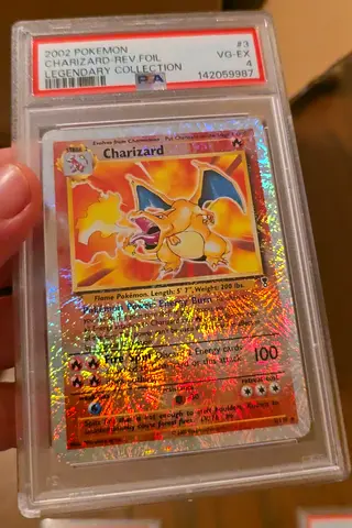 Pokemon Card Charizard Legendary Collection Reverse Holo PSA 4